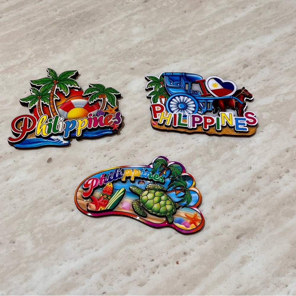 Philippine Souvenir Fridge Magnet  Set of 3 New in Package